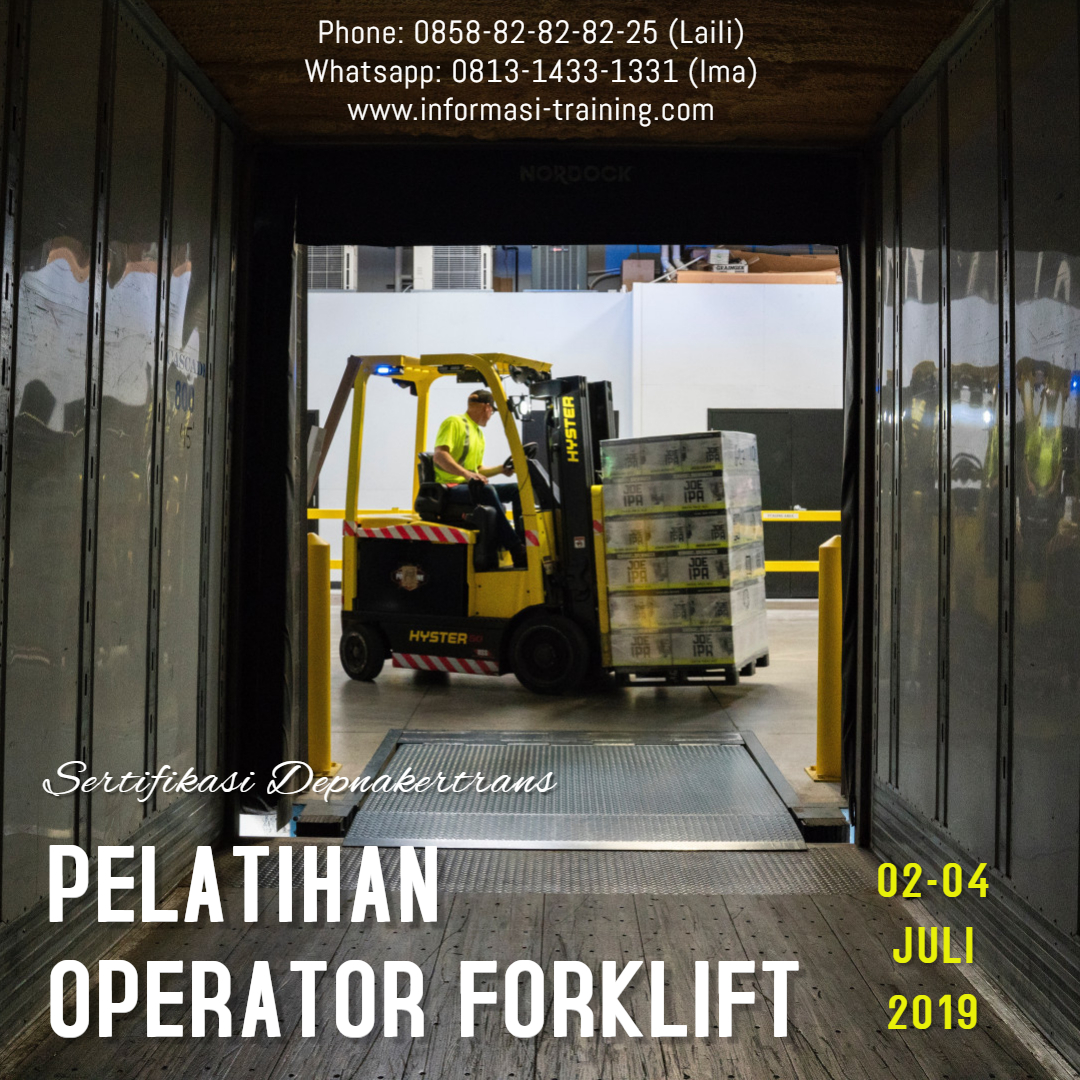 PELATIHAN & SERTIFIKASI OPERATOR FORKLIFT – Sertifikat Depnakertrans ...