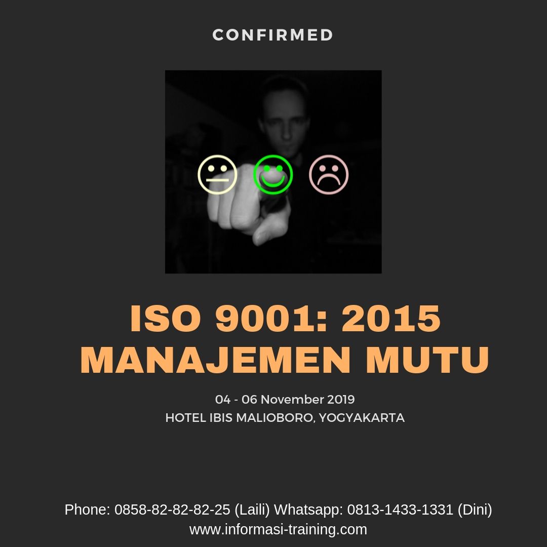 ISO 9001: 2015 MANAJEMEN MUTU - Available Online - Informasi Training