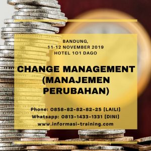 CHANGE MANAGEMENT - Pasti Jalan - Informasi Training